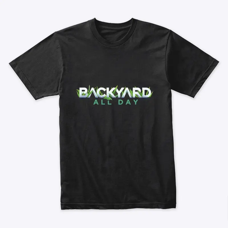 Backyard All Day Logo T Shirt - Black