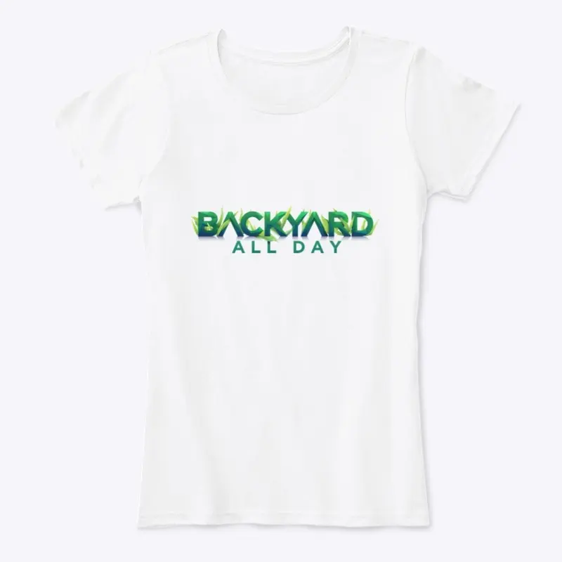 Backyard All Day T Shirt - Green Logo